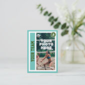 Custom Beach Volleyball Trading Card (Light Aquama Telefonnummerkarte (Stehend Vorderseite)