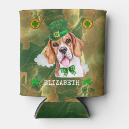 Custom Beagle Gold St Patricks Dosenkühler