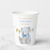 Custom Bear lesen ein Buch Baby Shooter Pappbecher (Rückseite)