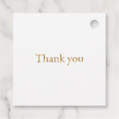 Custom Bear lesen ein Buch Danke Baby Dusche Geschenkanhänger (Rückseite)