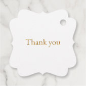 Custom Bear lesen ein Buch Danke Baby Dusche Geschenkanhänger (Rückseite)