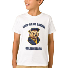 CUSTOM Bear Mascot | Blue & Gold - School Uni