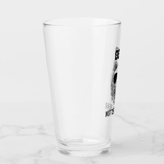 Custom BEAR NOT TEDDY BEAR Men Funny Geschenk für Glas (Rechts)