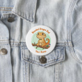 Custom Bearded Dragon Dad Button (Beispiel)
