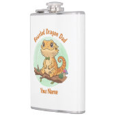 Custom Bearded Dragon Dad Flask Flachmann (Links)