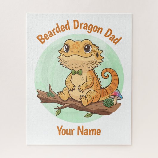 Custom Bearded Dragon Dad Jigsaw Puzzle  (Vertikal)
