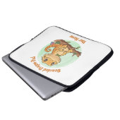 Custom Bearded Dragon Dad Laptop Sleeve (Vorne Knopf)