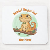 Custom Bearded Dragon Dad Mouse Pad Mousepad (Vorne)