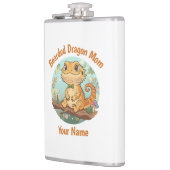 Custom Bearded Dragon Mom Flask Flachmann (Links)