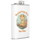 Custom Bearded Dragon Mom Flask Flachmann (Rechts)