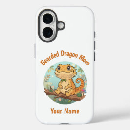 Custom Bearded Dragon Mom iPhone Case