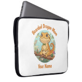 Custom Bearded Dragon Mom Laptop Sleeve (Vorne Rechts)