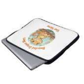 Custom Bearded Dragon Mom Laptop Sleeve (Vorne Knopf)