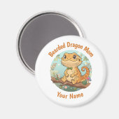 Custom Bearded Dragon Mom Magnet (Vorderseite/Rückseite)