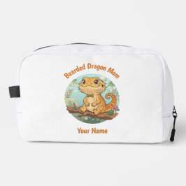 Custom Bearded Dragon Mom Toiletry Bag Waschbeutel