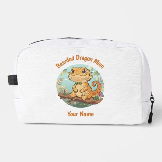 Custom Bearded Dragon Mom Toiletry Bag Waschbeutel (Vorderseite)