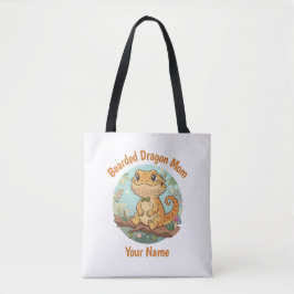 Custom Bearded Dragon Mom Tote Bag Tasche