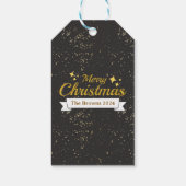 Custom Beautiful Farben frohe Weihnachten Geschenkanhänger (Rückseite)