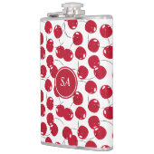 Custom Beautiful Fresh Red Cherry Muster Flask Flachmann (Links)