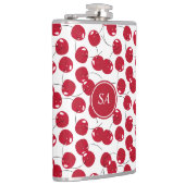Custom Beautiful Fresh Red Cherry Muster Flask Flachmann (Rechts)