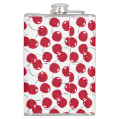 Custom Beautiful Fresh Red Cherry Muster Flask Flachmann (Rückseite)