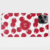 Custom Beautiful Fresh Red Cherry Muster iPhone Hülle (Rückseite (Horizontal))