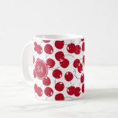 Custom Beautiful Fresh Red Cherry Muster Kaffeetasse (Vorderseite Links)