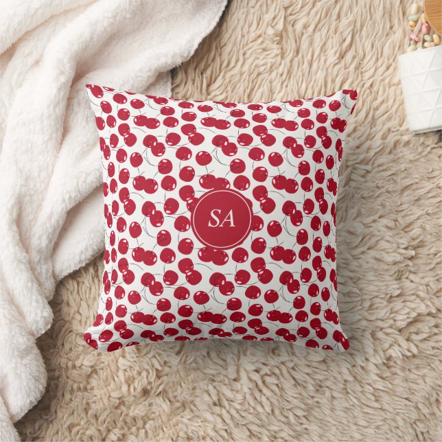 Custom Beautiful Fresh Red Cherry Muster Kissen (Decke)