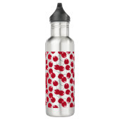 Custom Beautiful Fresh Red Cherry Muster Stainles Edelstahlflasche (Rechts)