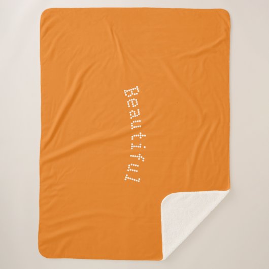 Custom Beautiful Name Throw Blanket - Große Größe Sherpadecke (Vorderseite)