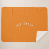 Custom Beautiful Name Throw Blanket - Große Größe Sherpadecke (Vorderseite (Horizontal))