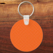 CUSTOM Beautiful Orange Geometric Endless Pattern Schlüsselanhänger (Rückseite)