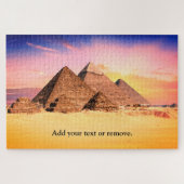 Custom, beautiful pyramids of Giza, Egypt, Puzzle (Horizontal)
