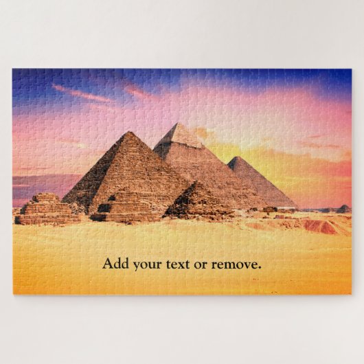 Custom, beautiful pyramids of Giza, Egypt, Puzzle (Horizontal)