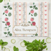 Custom beautiful retro pattern botanical mama geschirrtuch (Gefaltet)