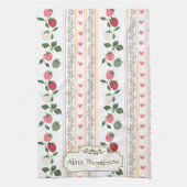 Custom beautiful retro pattern botanical mama geschirrtuch (Vertikal)