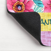 Custom beautiful texture background floral mousepad (Ecke)