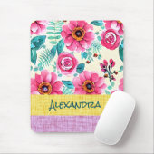 Custom beautiful texture background floral mousepad (Mit Mouse)