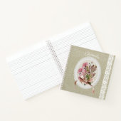 Custom beautiful texture white lace floral notizblock (Innenseite)