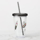 Custom Beauty Beruflich Acrylic Tumbler Acryltrinkbecher (Links)