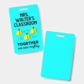 Custom Bee Abzeichen Team Spirit Top Teacher Zubeh Ausweis (Front & Back)