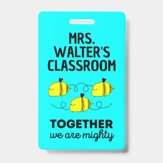 Custom Bee Abzeichen Team Spirit Top Teacher Zubeh Ausweis (Front)