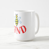 Custom Bee Kind Personalized Gift  Kaffeetasse (VorderseiteRechts)