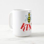 Custom Bee Kind Personalized Gift  Kaffeetasse (Vorderseite Links)