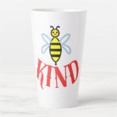 Custom Bee Kind Personalized Gift  Milchtasse (Vorderseite)