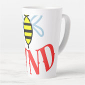 Custom Bee Kind Personalized Gift  Milchtasse (Rechte Ecke)