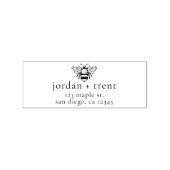 Custom Bee Rücksendeadresse Briefmarke Gummistempel (Prägung)