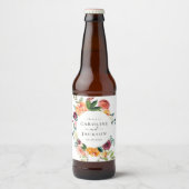 Custom Beer Labels für Herbsthochzeiten Bierflaschenetikett (Vorderseite)