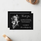 Custom Beerdigung Beileid Foto Vielen Dank Karten (Vorderseite/Rückseite Beispiel)