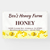 Custom Bees Honey Farm 3' x 5' Display Banner (Horizontal)